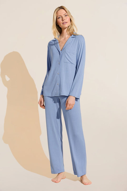 Eberjey Gisele Rib Long PJ Set