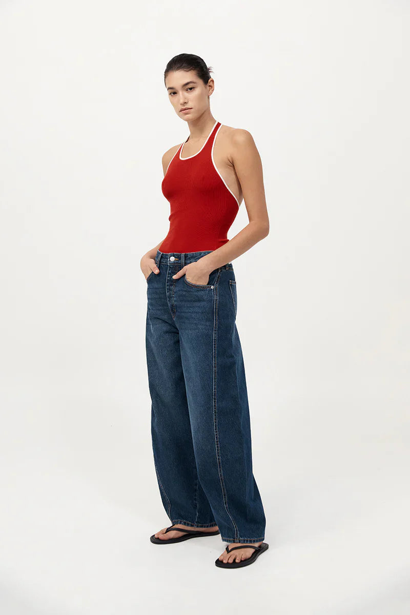 St. Agni Mid Rise Balloon Jeans