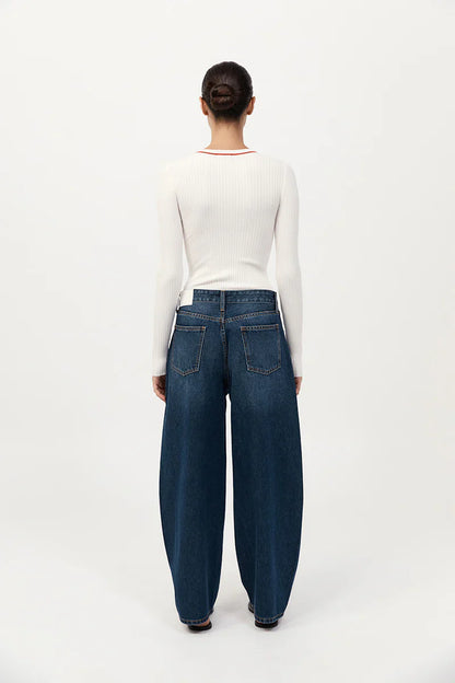 St. Agni Mid Rise Balloon Jeans