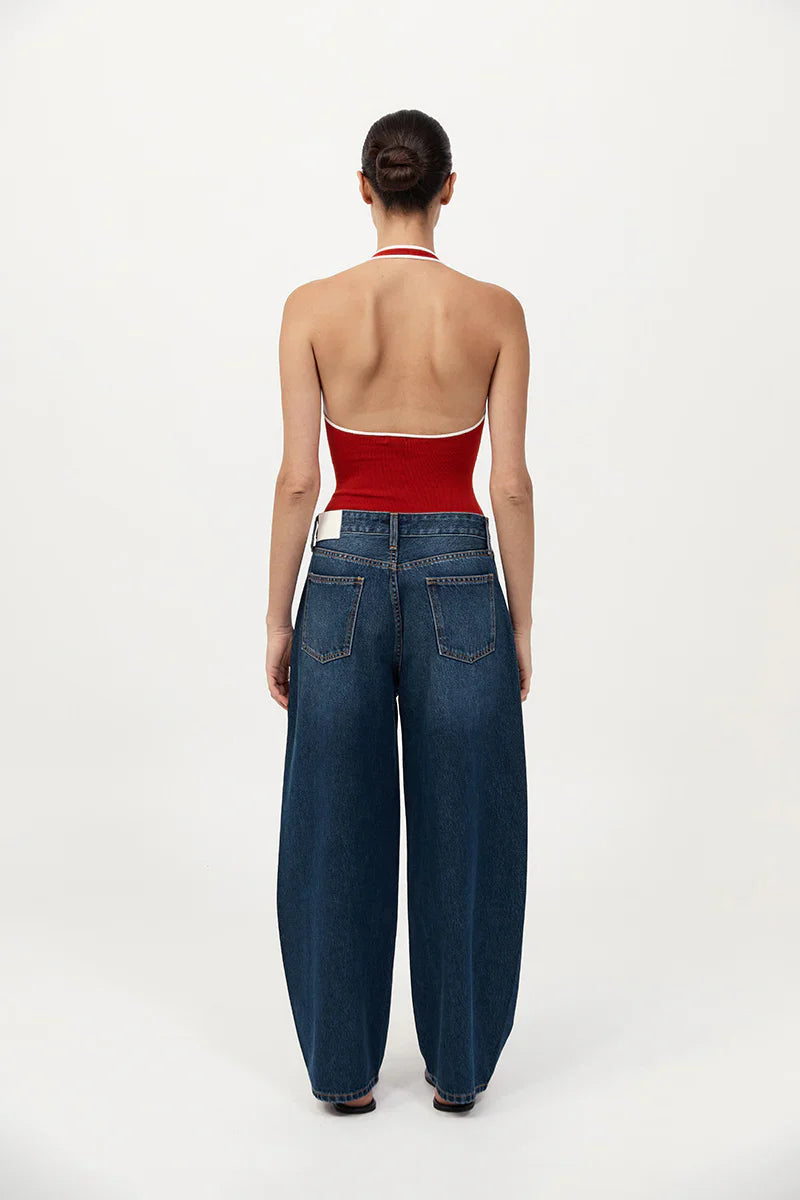St. Agni Fine Line Halter Top