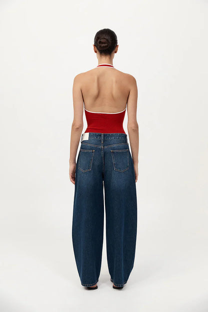 St. Agni Fine Line Halter Top