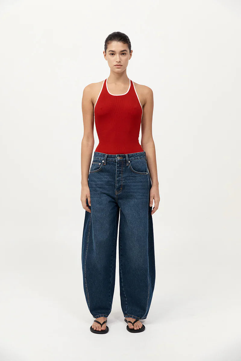 St. Agni Fine Line Halter Top