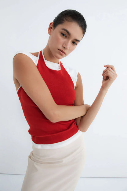 St. Agni Fine Line Halter Top