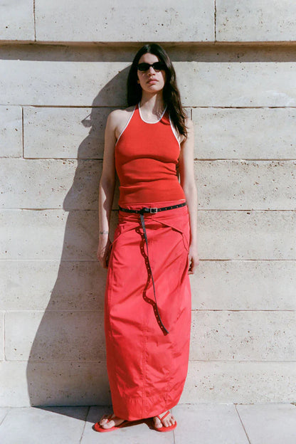 St. Agni Fine Line Halter Top