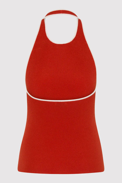 St. Agni Fine Line Halter Top