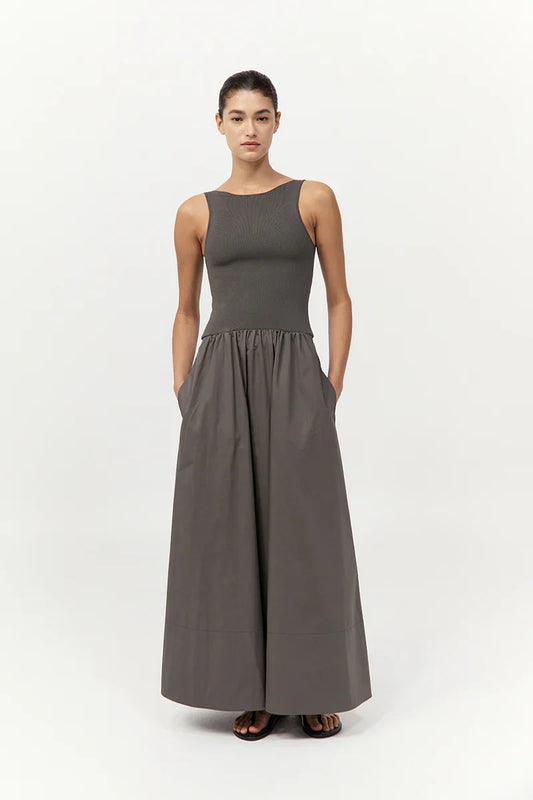 St. Agni Bateau Cutout Dress