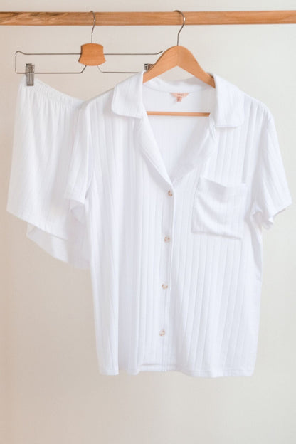 Eberjey Gisele Rib Relaxed Short PJ Set