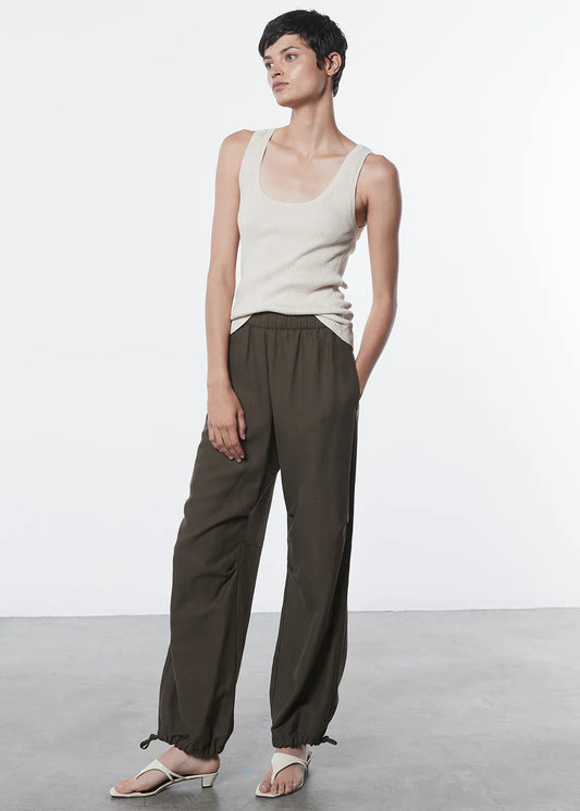 Enza Costa Linen Knit Scoop Tank