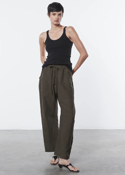 Enza Costa Linen Knit Strappy Tank