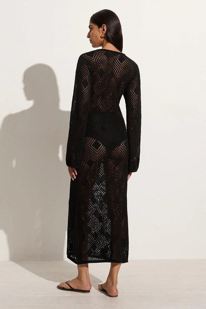 Faithfull the Brand Serena Pointelle Knit Dress