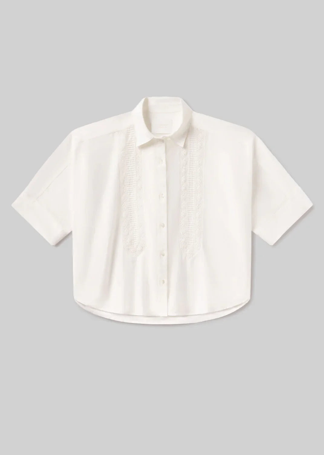 Citizens of Humanity Claire Shirt w/ Lace Inset