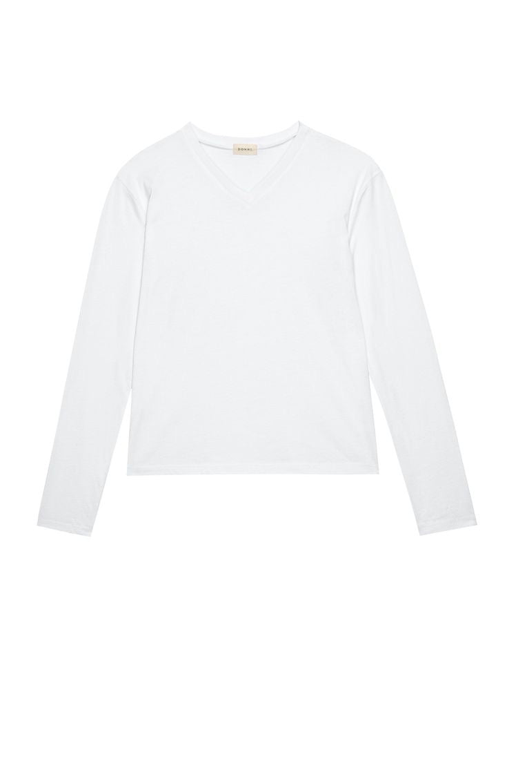 Donni Jersey V-Neck Long Sleeve