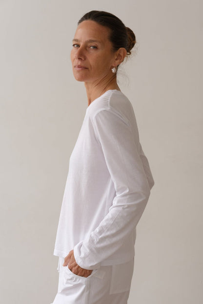 Donni Jersey V-Neck Long Sleeve