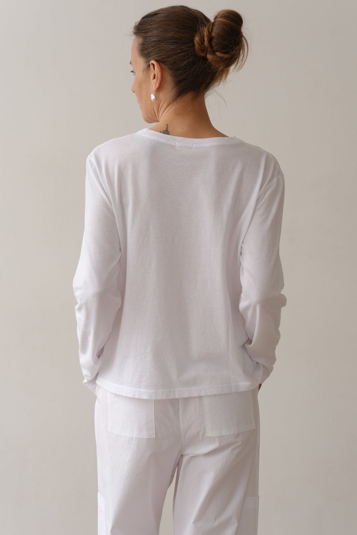 Donni Jersey V-Neck Long Sleeve