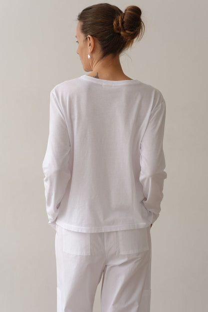 Donni Jersey V-Neck Long Sleeve