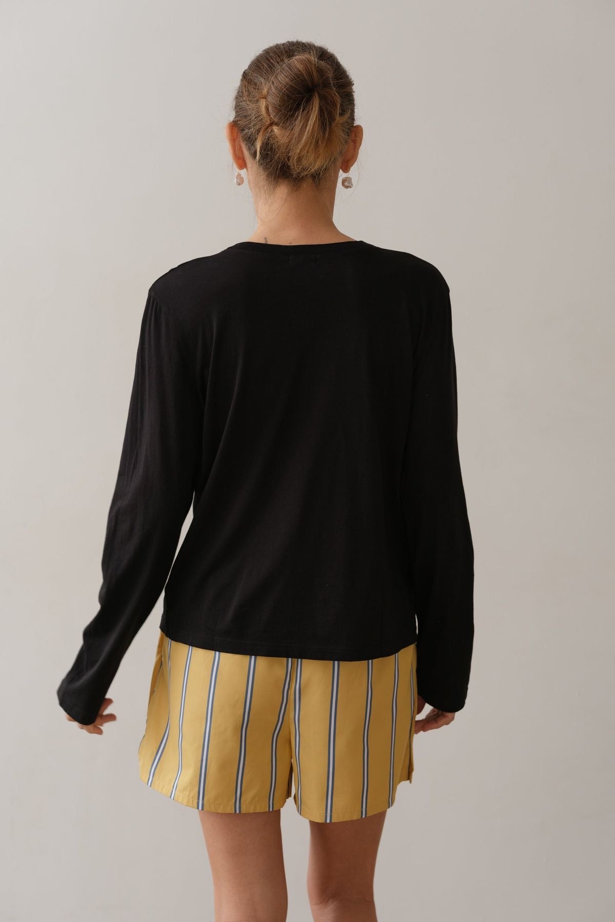 Donni Jersey V-Neck Long Sleeve