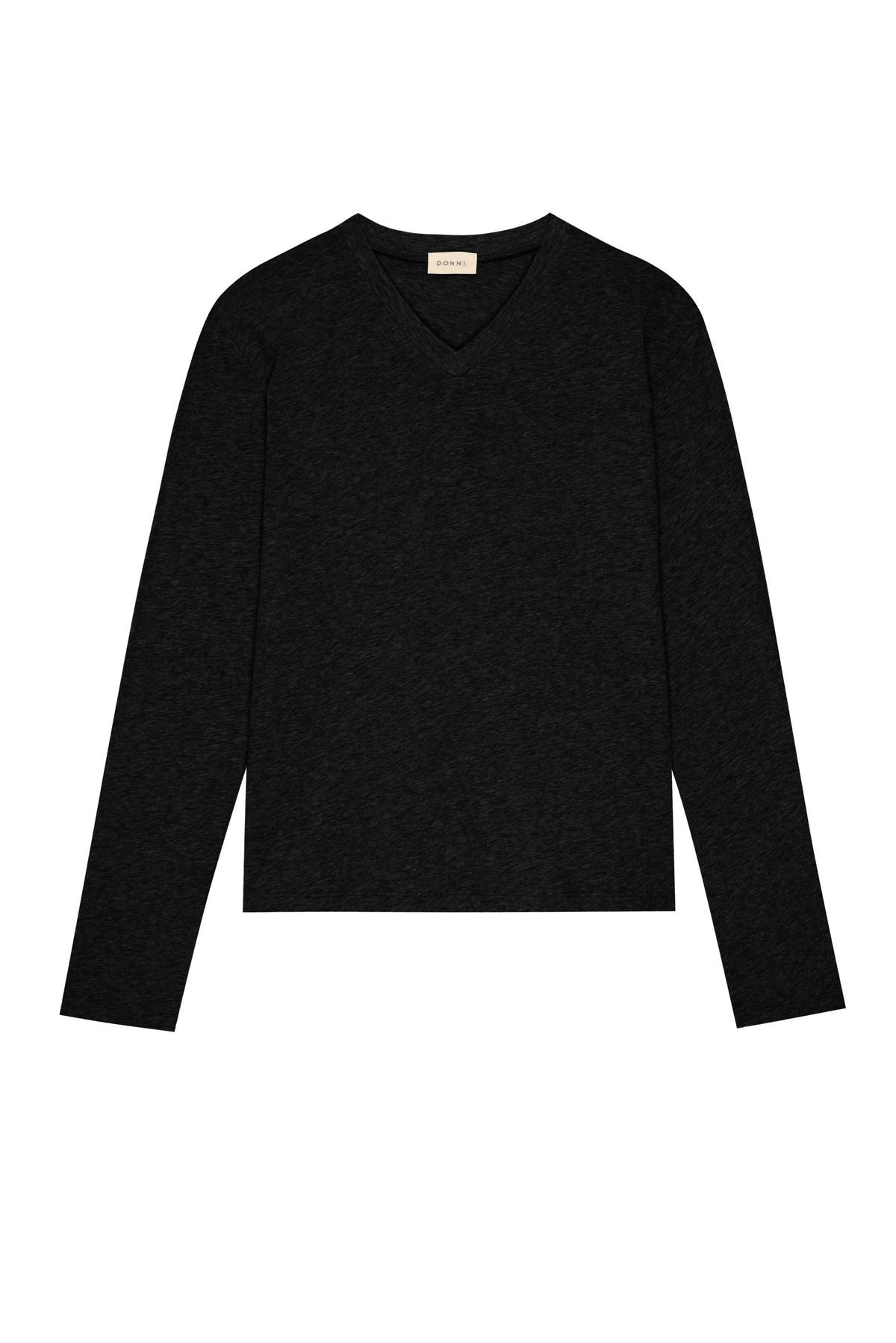 Donni Jersey V-Neck Long Sleeve