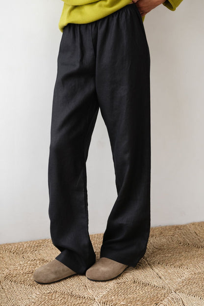 Donni Linen Simple Pant