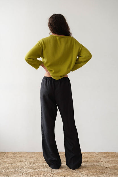 Donni Linen Simple Pant