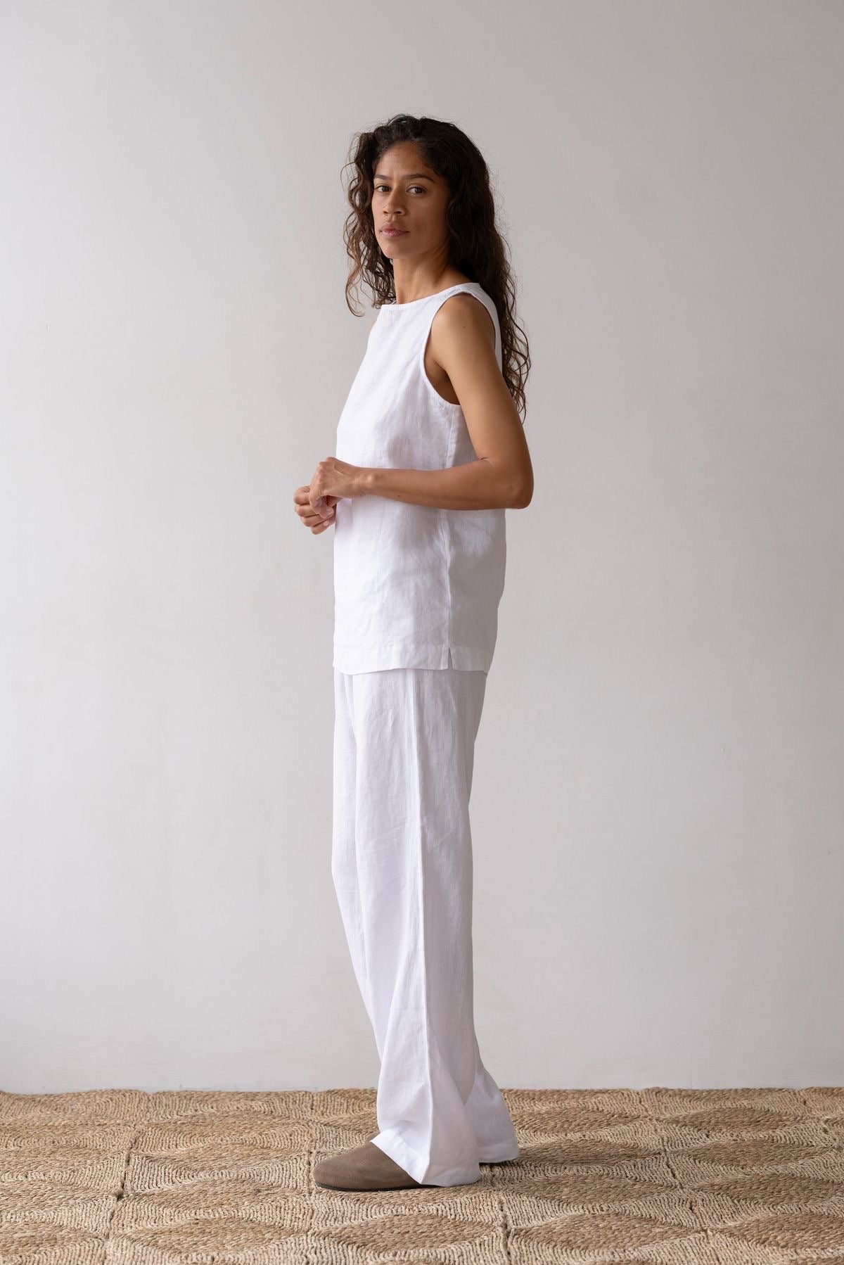 Donni Linen Simple Pant