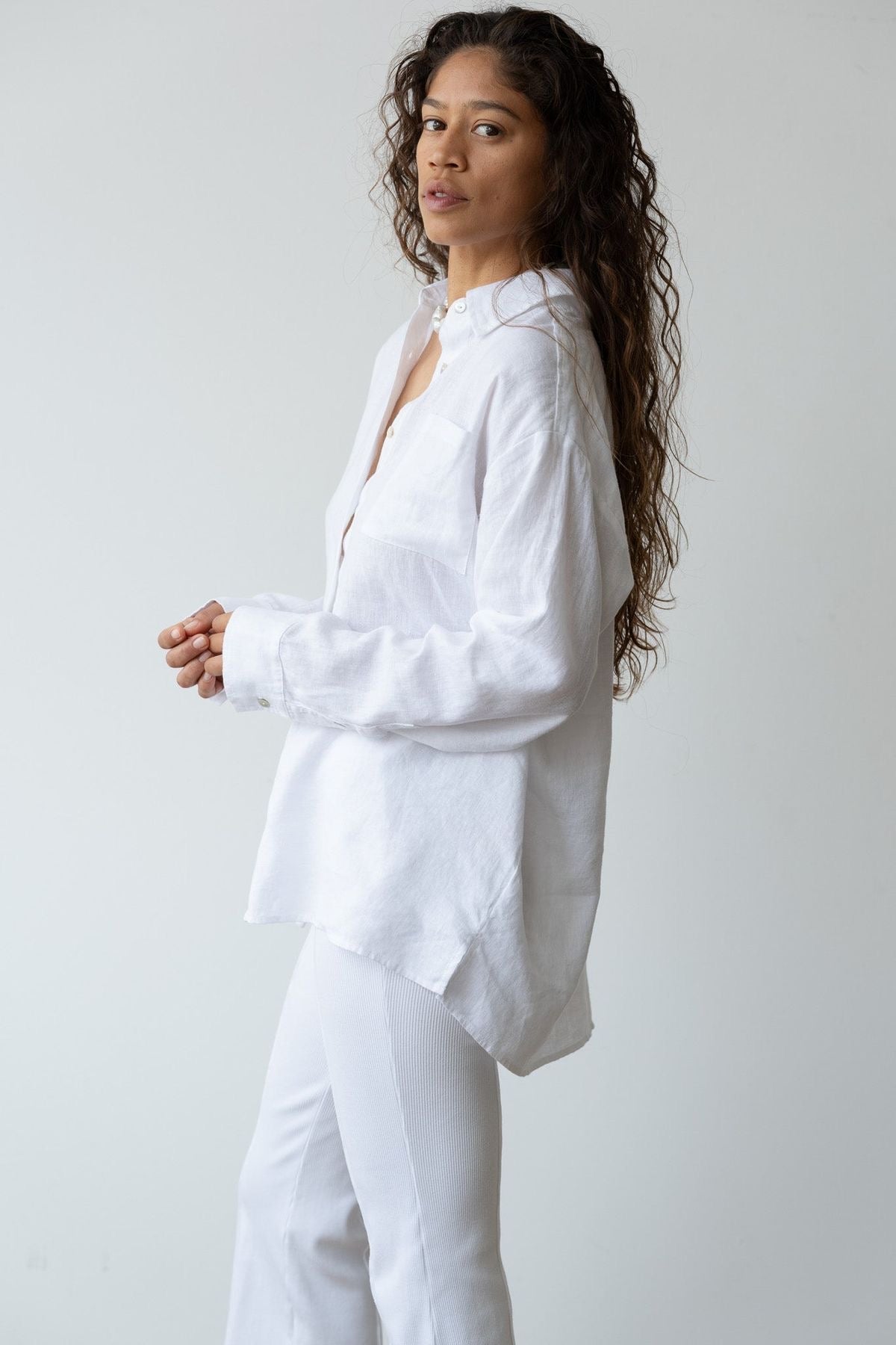 Donni Linen Relaxed Shirt