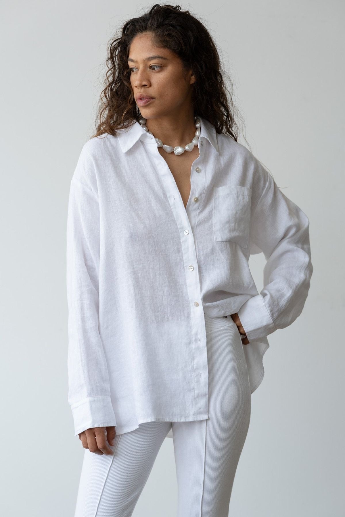 Donni Linen Relaxed Shirt