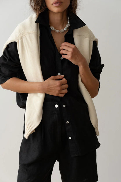 Donni Linen Relaxed Shirt