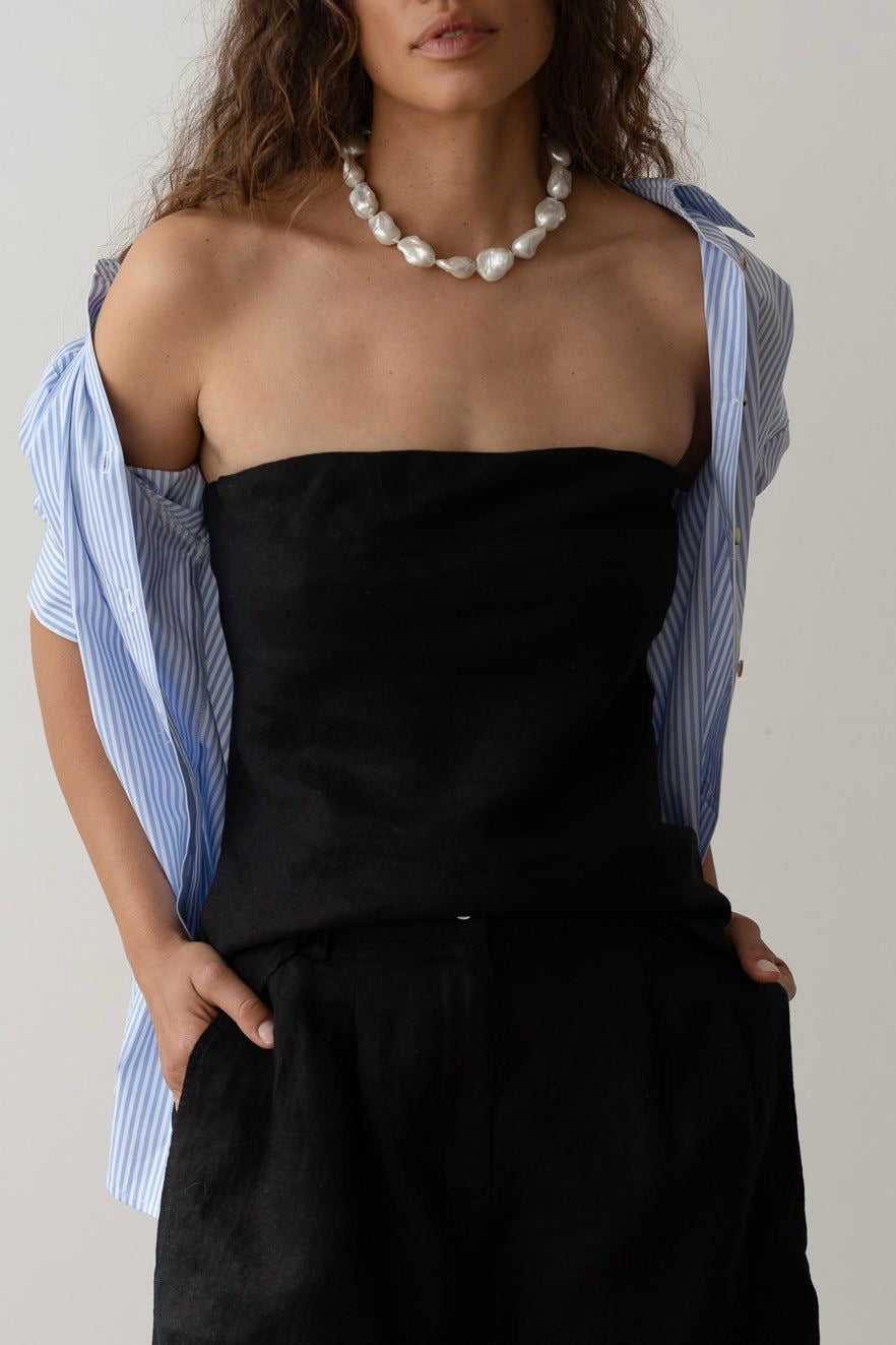 Donni Linen Tube Top