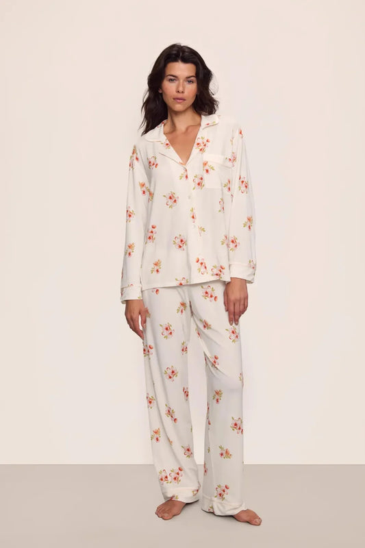 Eberjey Gisele Printed Long PJ Set