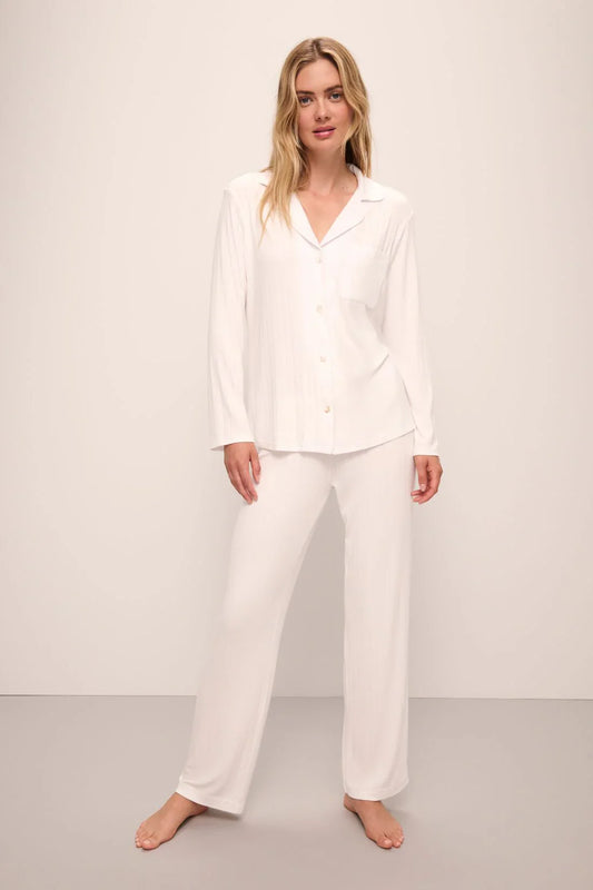 Eberjey Rib Long PJ Set