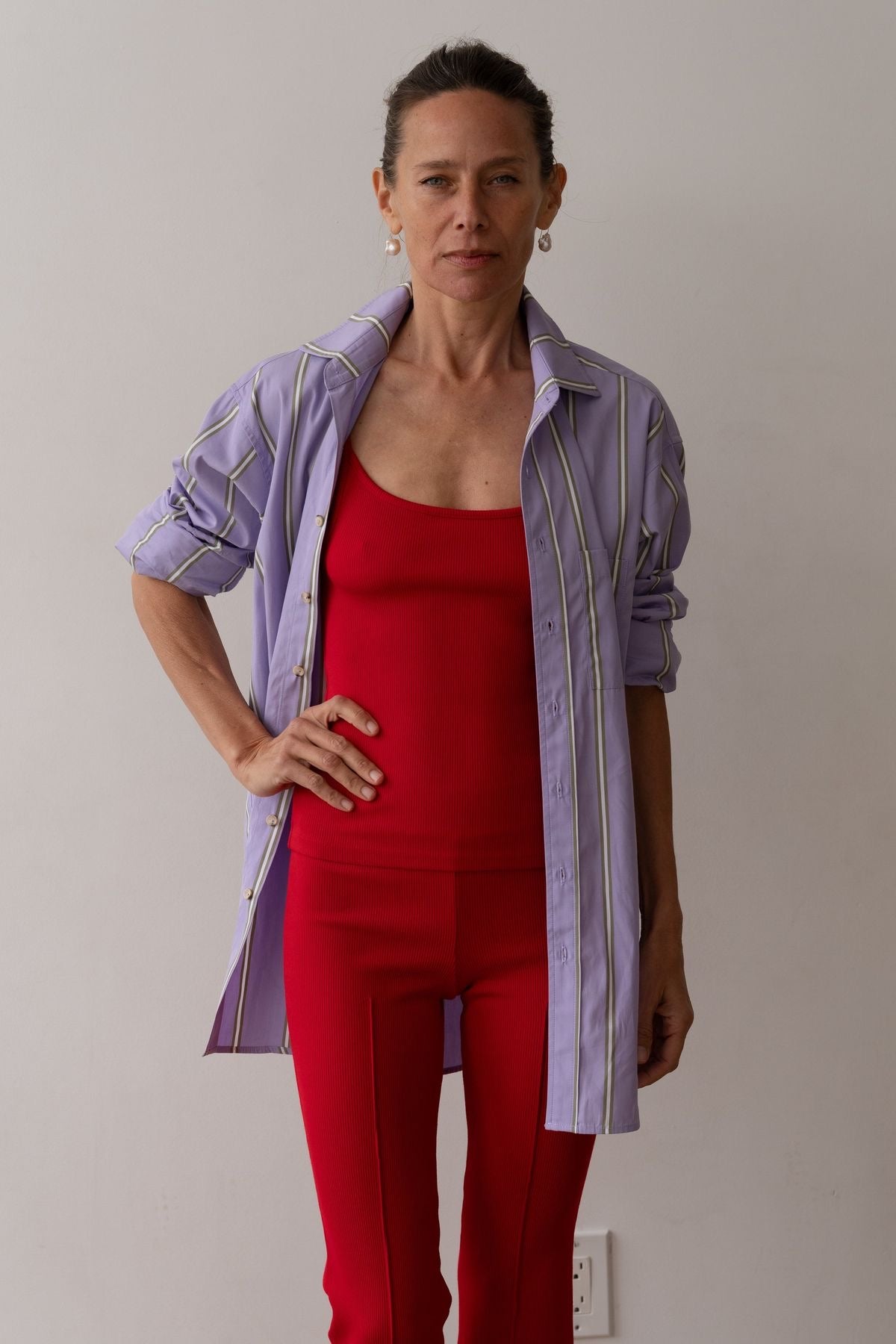 Donni Rib Spaghetti Tank