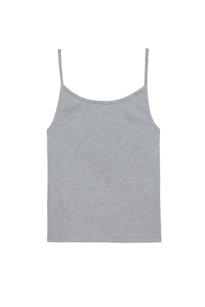 Donni Rib Spaghetti Tank