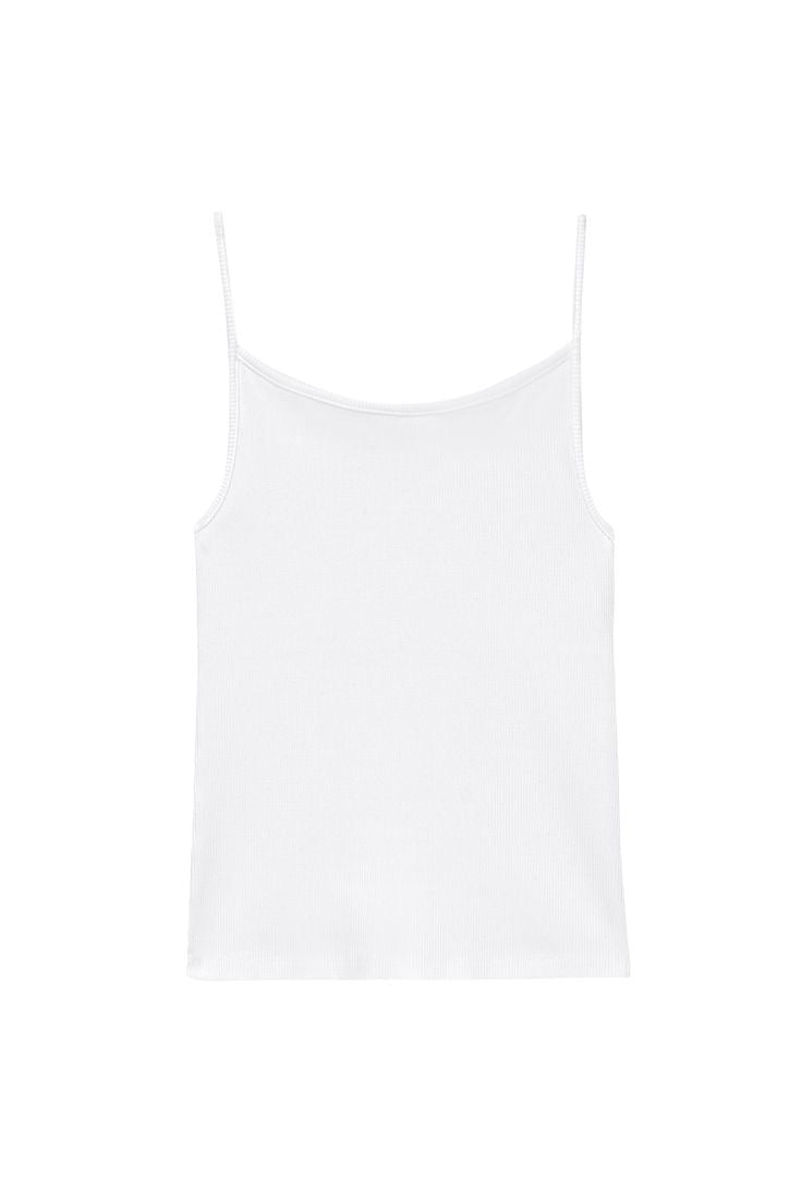 Donni Rib Spaghetti Tank