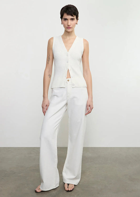 Enza Costa Boucle Knit Vest