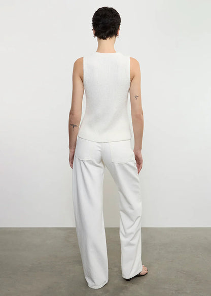Enza Costa Boucle Knit Vest
