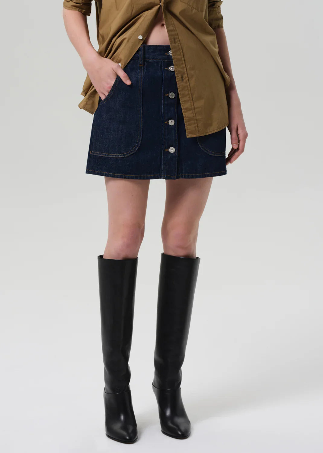 Citizens of Humanity Curved Pocket Mini Skirt