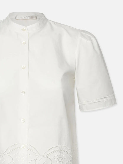 Frame Embroidered S/S Shirt
