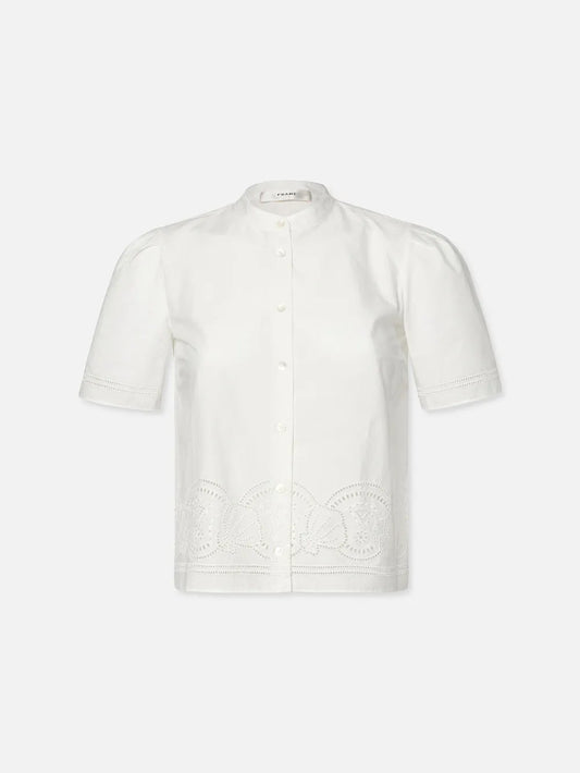Frame Embroidered S/S Shirt