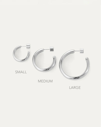 Jenny Bird Staple Hoops Small