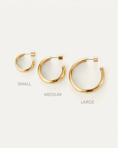 Jenny Bird Staple Hoops Small