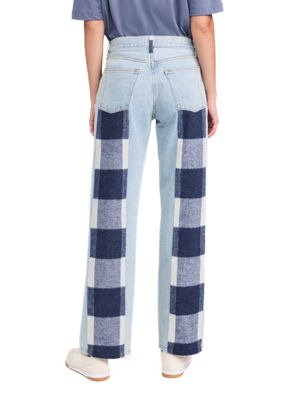 Still Here Navy Plaid Stripe Everyday