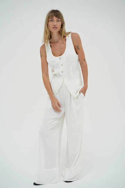 LNA Linen Pull On Pant