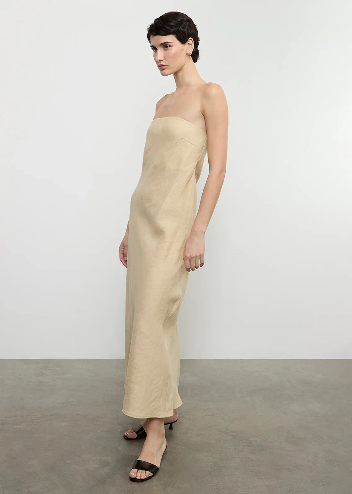 Enza Costa Linen Bias Dress