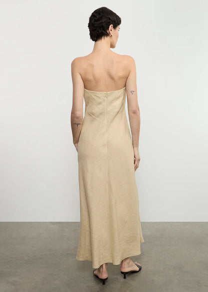 Enza Costa Linen Bias Dress