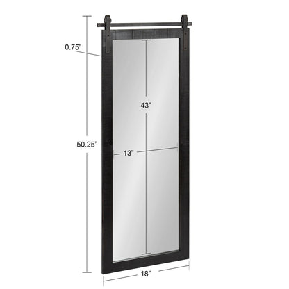 Kate and Laurel Cates Rustic Rectangular Wall Mirror