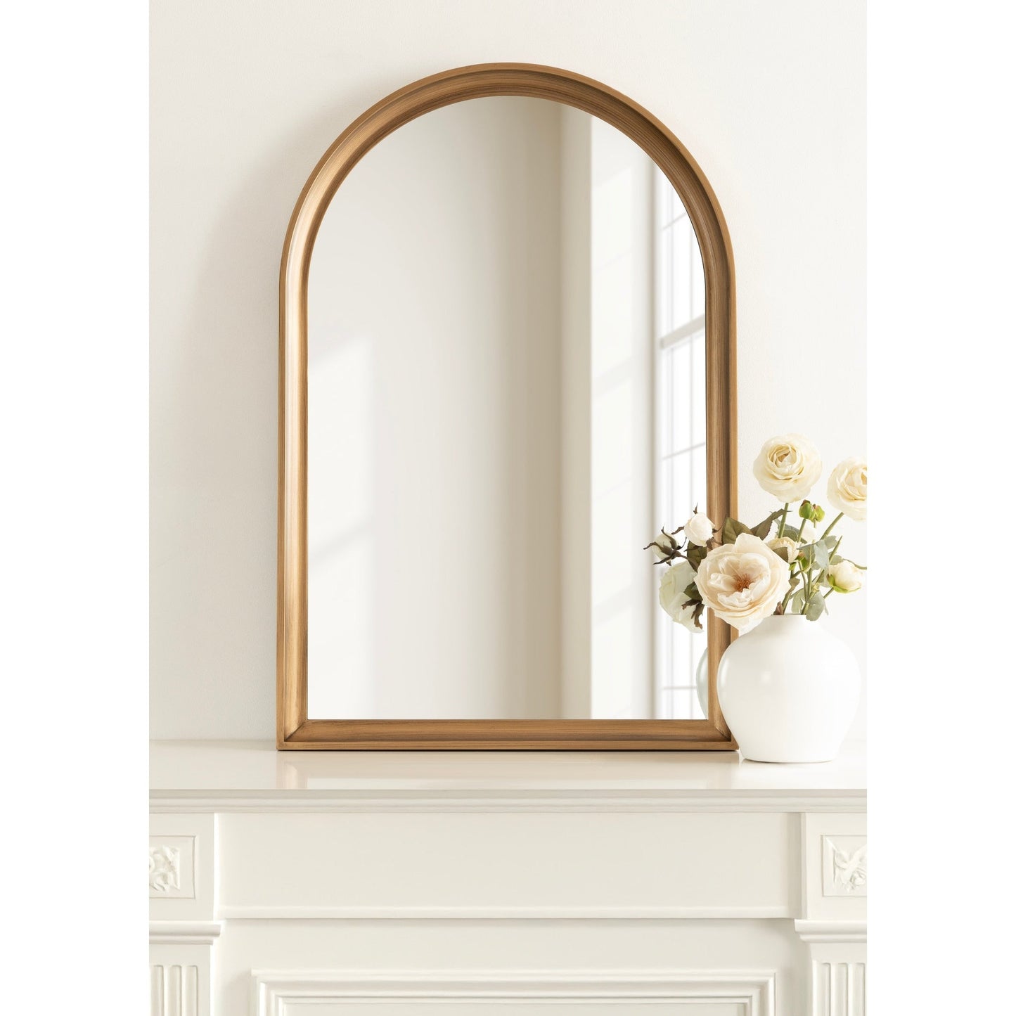 Kate and Laurel Hatherleigh Arch Wood Wall Mirror