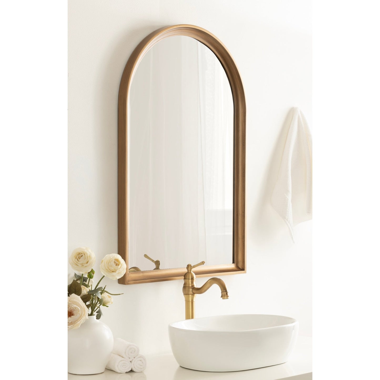 Kate and Laurel Hatherleigh Arch Wood Wall Mirror
