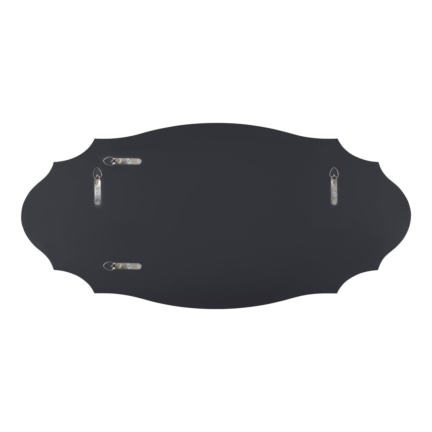 Kate and Laurel Leanna Scalloped Oval Wall Mirror