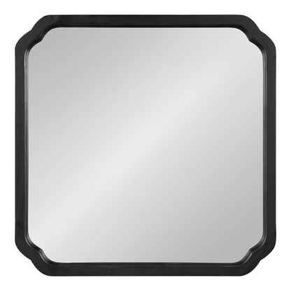 Kate and Laurel Marston Square Wood Wall Mirror