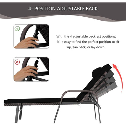 Kullavik 3-PiecesOutdoor Chaise Lounge Set